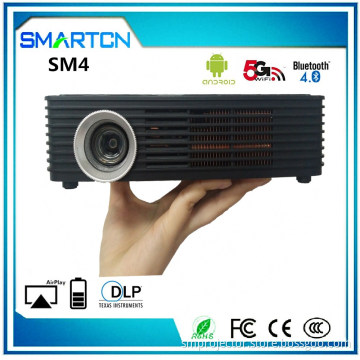 Factory portable and incredibily bright projector 4k 3d mini projector dlp with android micro lumens